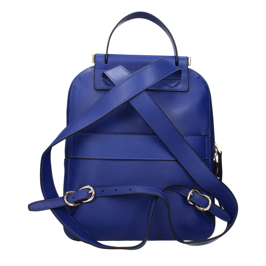 Blue Leather Backpacks