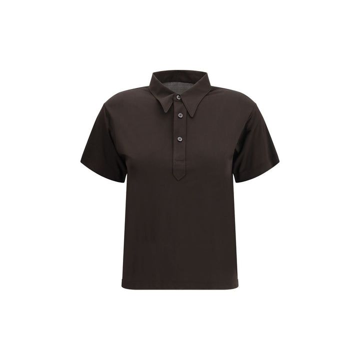 Semi-sheer polo Shirt