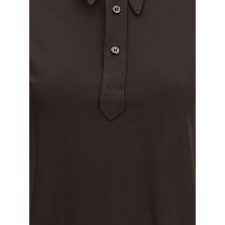 Semi-sheer polo Shirt