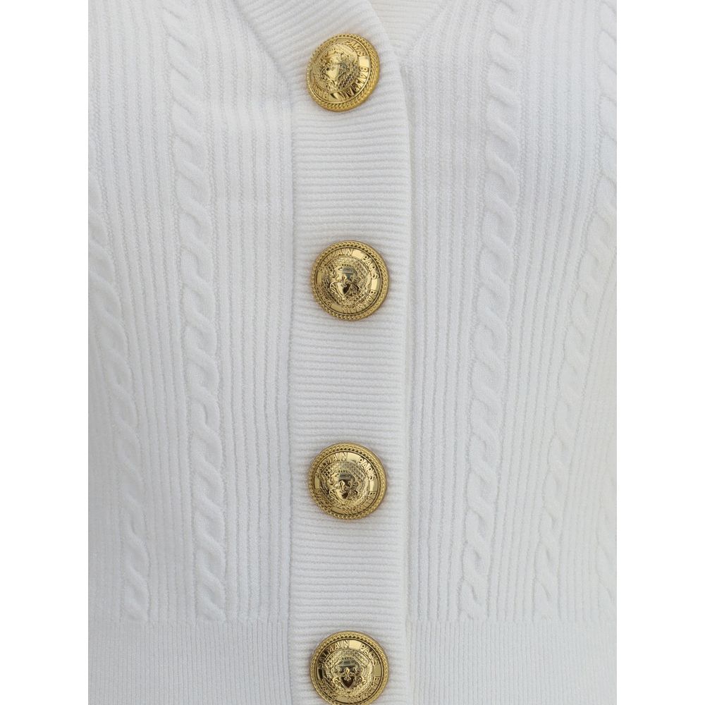 Ribbed and braided Cardigan