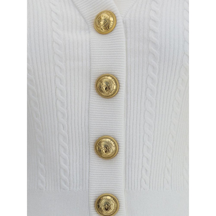 Ribbed and braided Cardigan