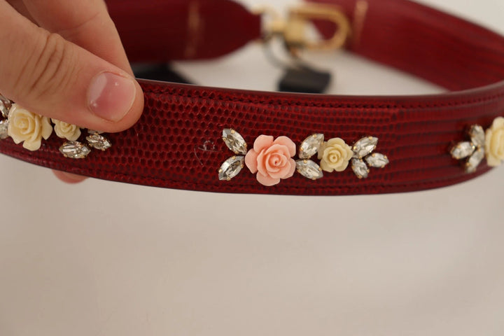 Floral Crystals Exotic Shoulder Strap Bag Accessory