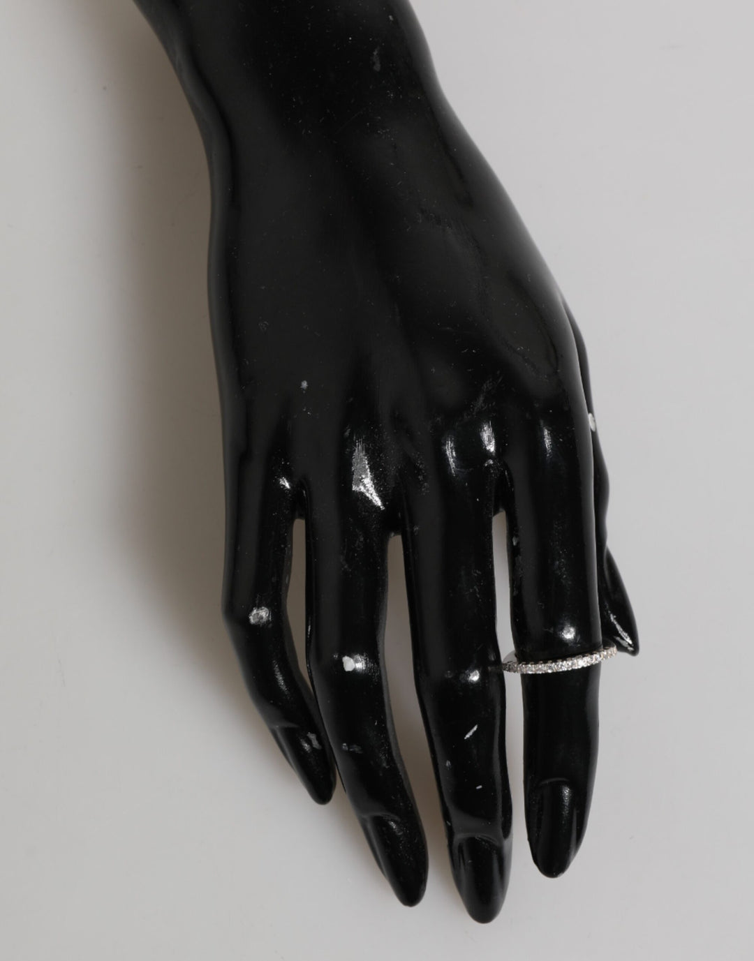 Sterling Silver 925 Band Pave CZ Crystal Eternity Ring