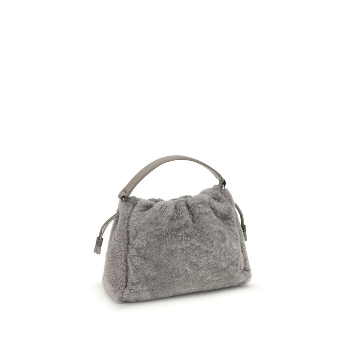 Small shearling Mellow Shoulder Bag