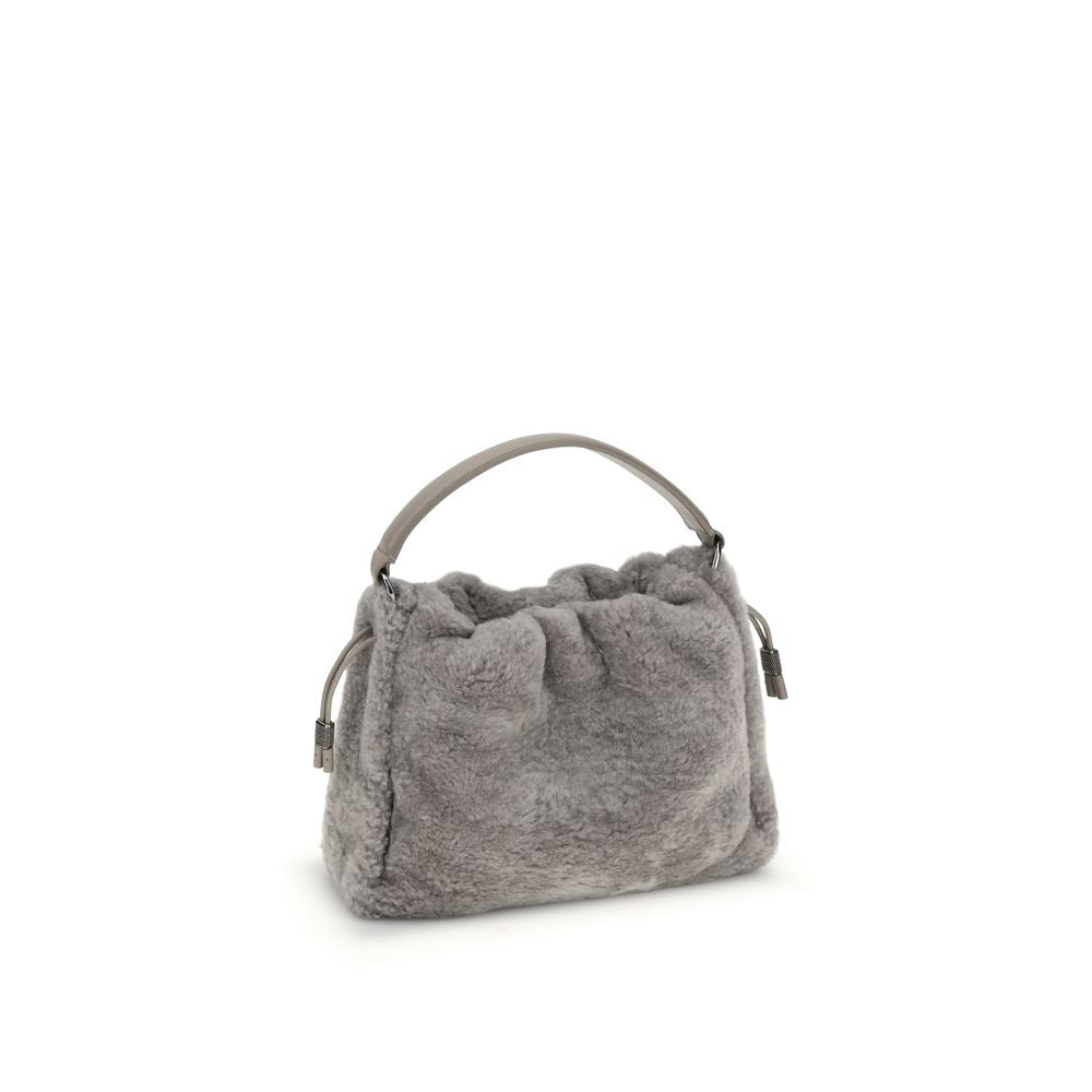 Small shearling Mellow Shoulder Bag