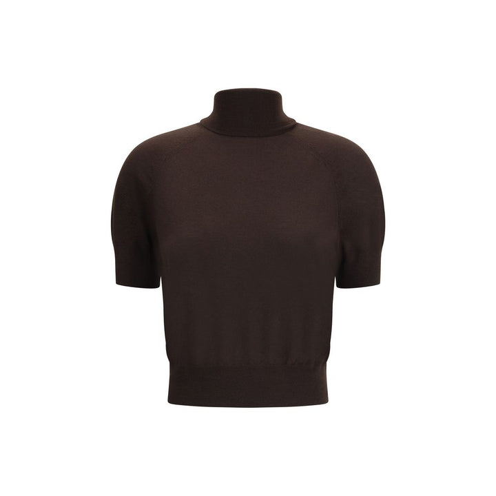 Short sleeve wool Sweater