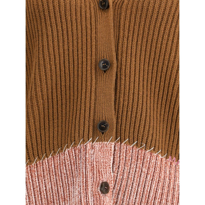 Bi color cardigan in Viscose