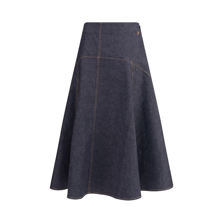 Denim midi Skirt