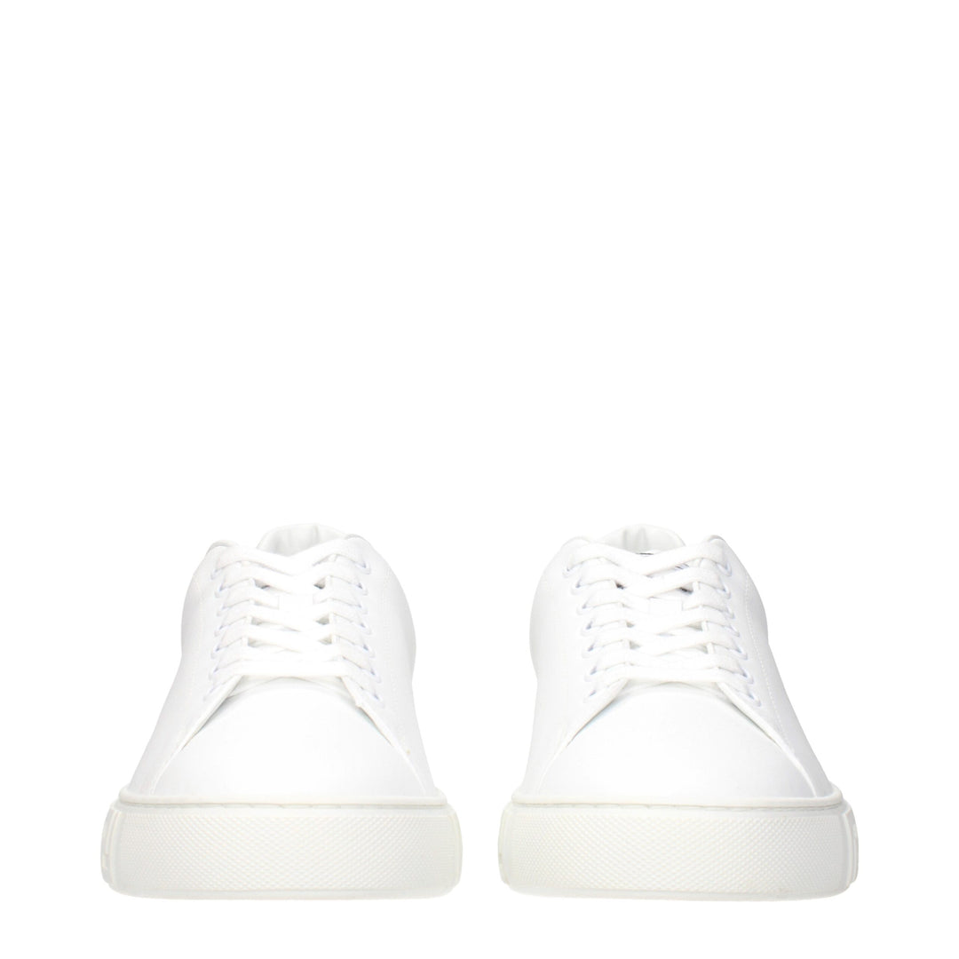 White Leather Low Tops