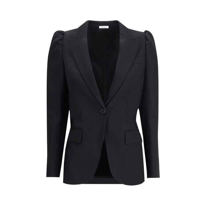 Black single-breasted jacket
