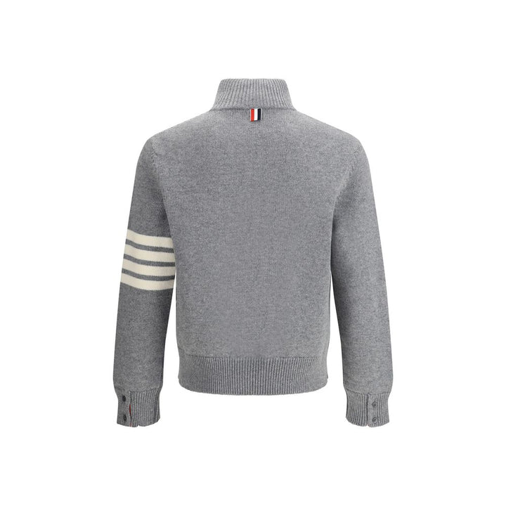 Elegant Sweater with half-zip detail on the neck