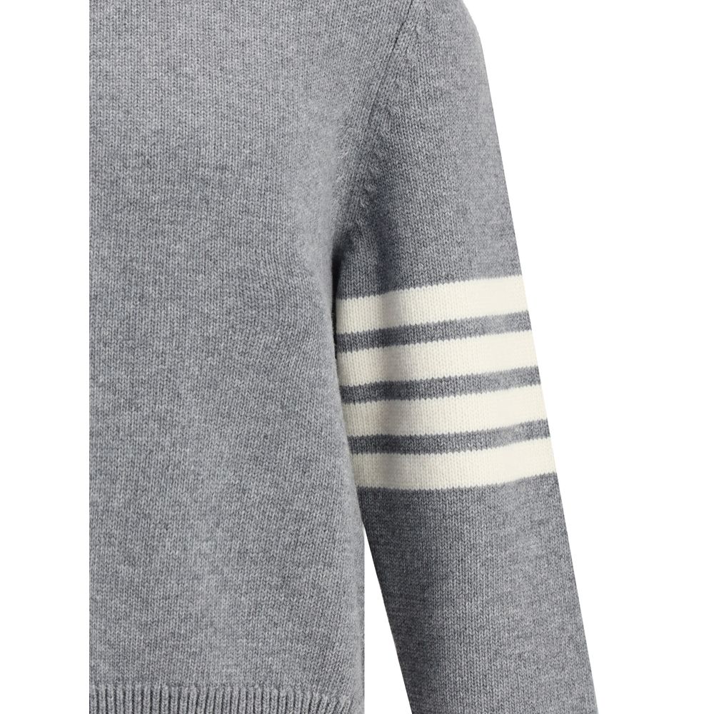 Elegant Sweater with half-zip detail on the neck