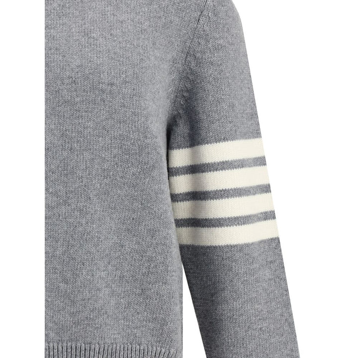 Elegant Sweater with half-zip detail on the neck