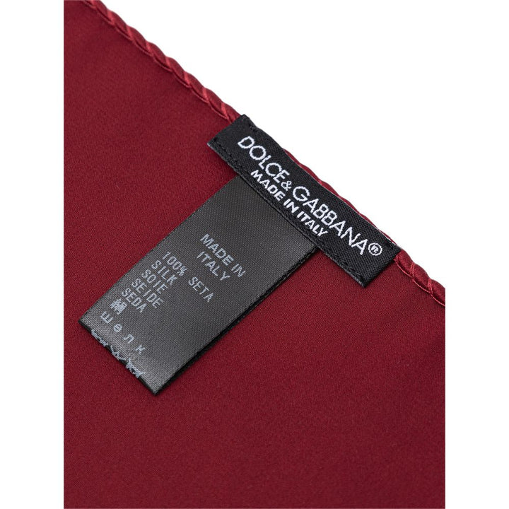 Red Silk Pocket Square