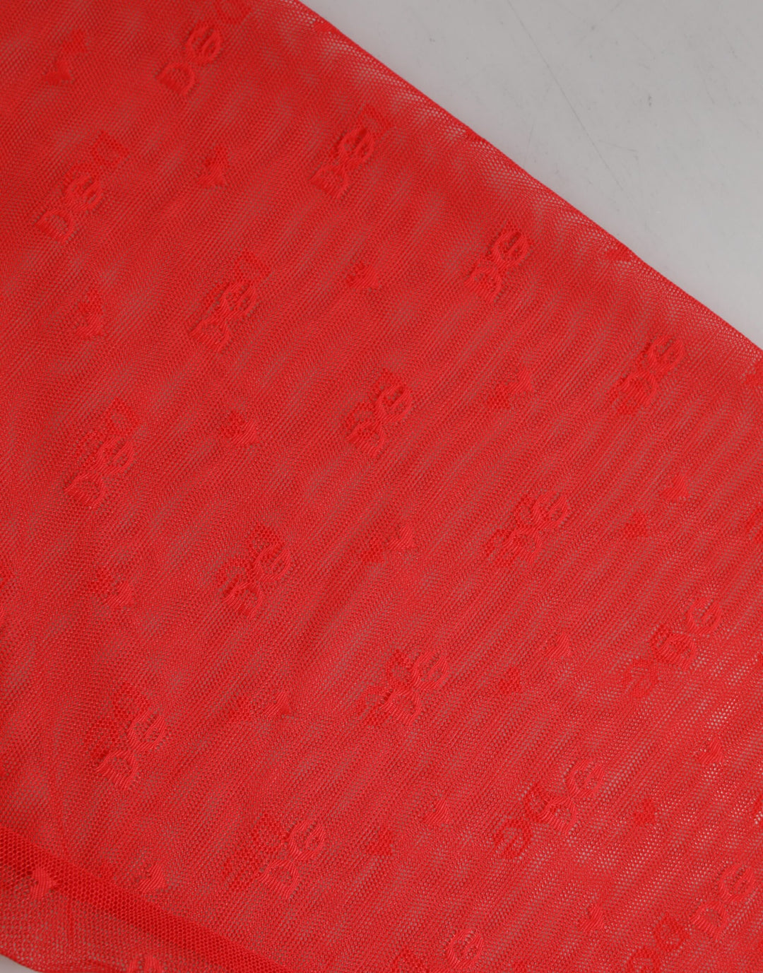 Dolce & Gabbana Red Logo Lace Tight Midi Trousers Underwear