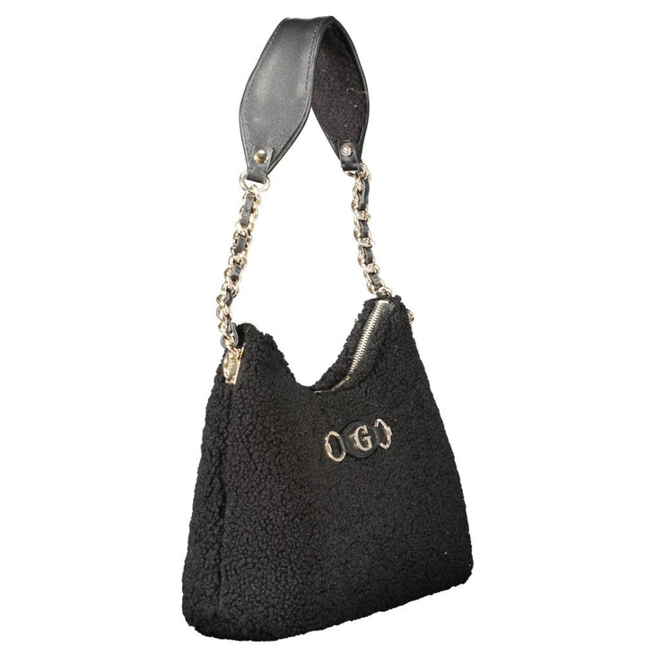 Black Polyester Handbag