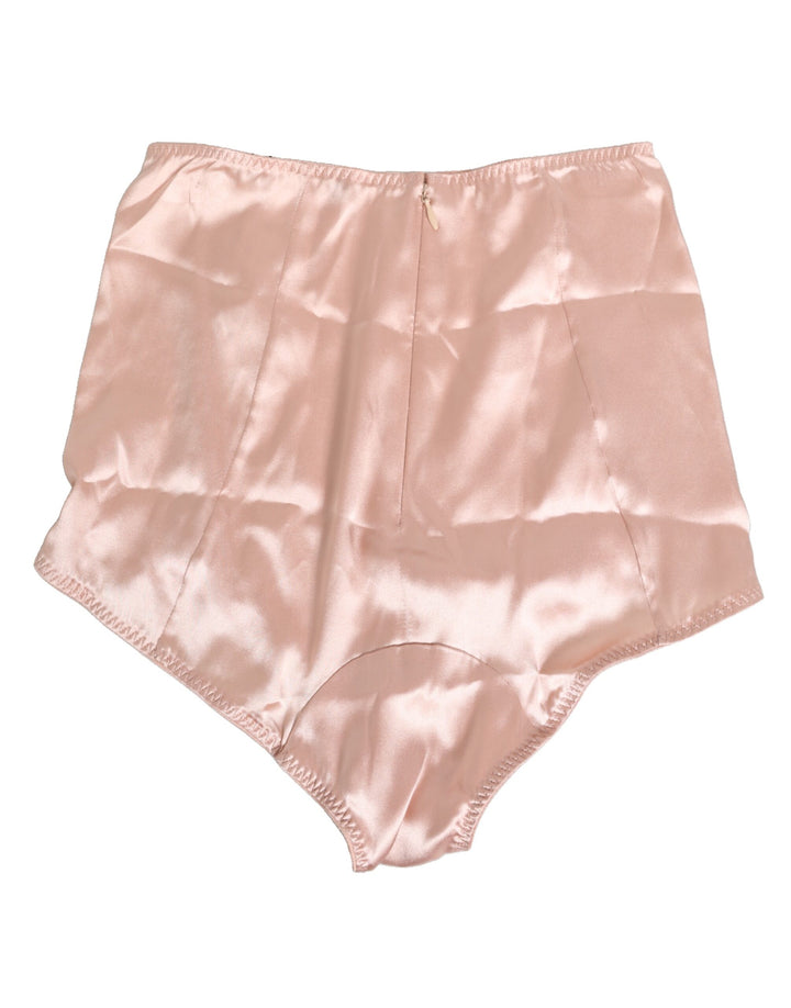 Dolce & Gabbana Pink Acetate High Waist Shorts Panty Underwear