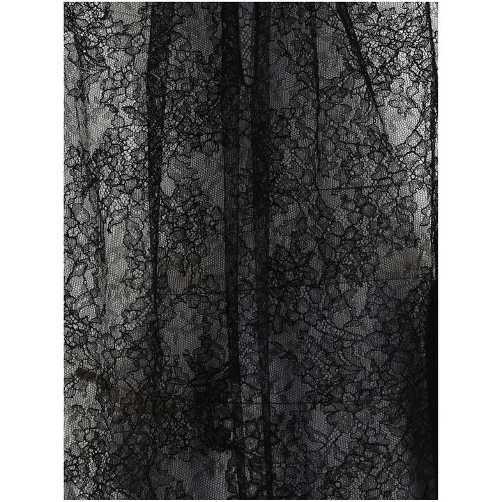 Alexander McQueen Sleeveless black Lace Top