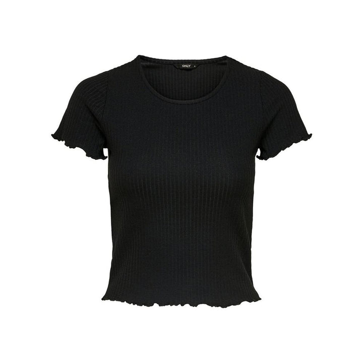 Only Black Polyester T-Shirt