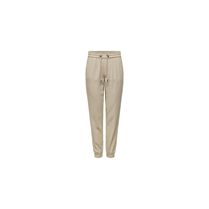 Only Beige Viscose Pant