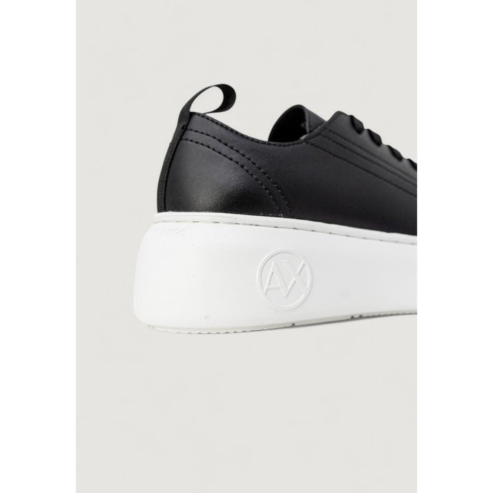 Armani Exchange Black Artificial Leather Sneaker