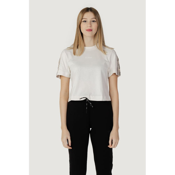 Guess Active Cream Cotton T-Shirt