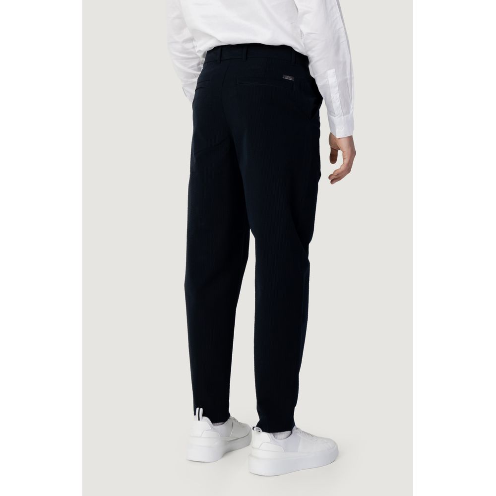 Armani Exchange Blue Cotton Pant