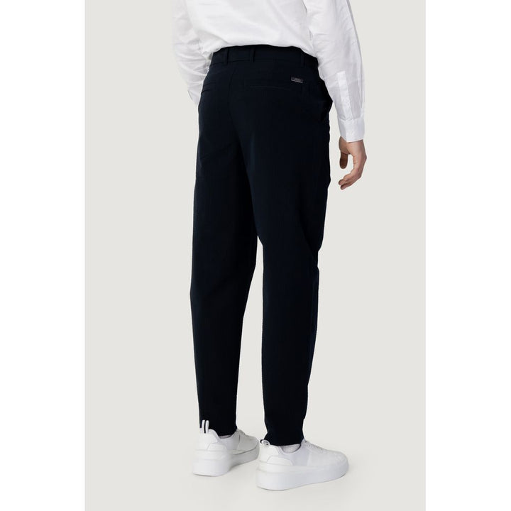 Armani Exchange Blue Cotton Pant