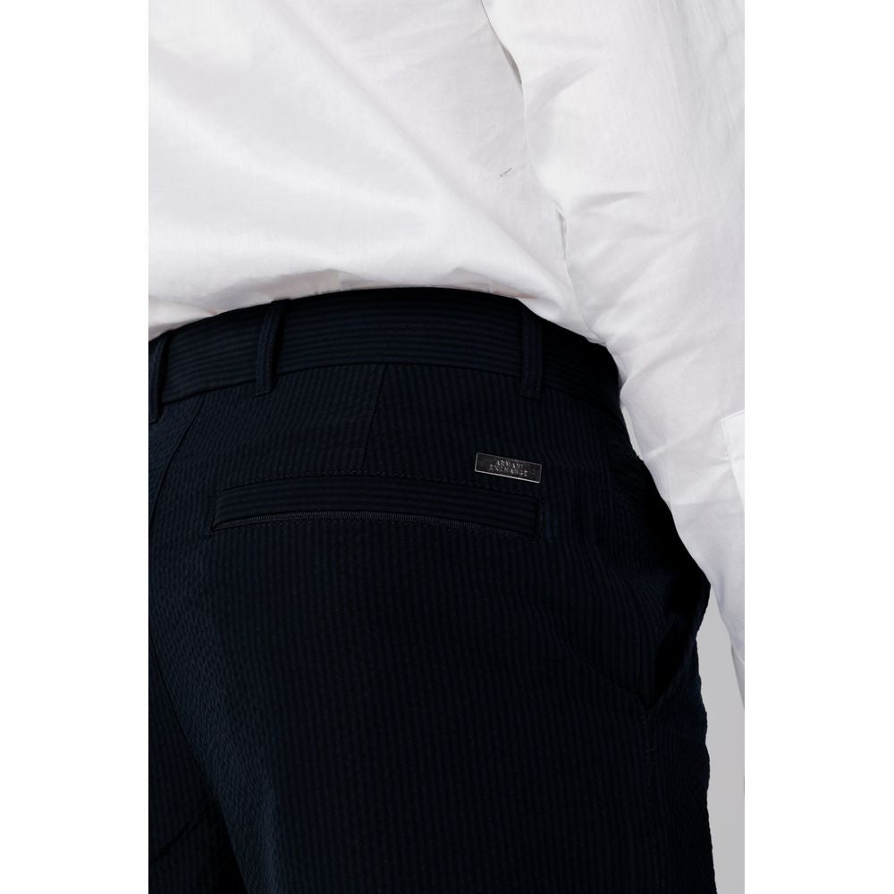 Armani Exchange Blue Cotton Pant