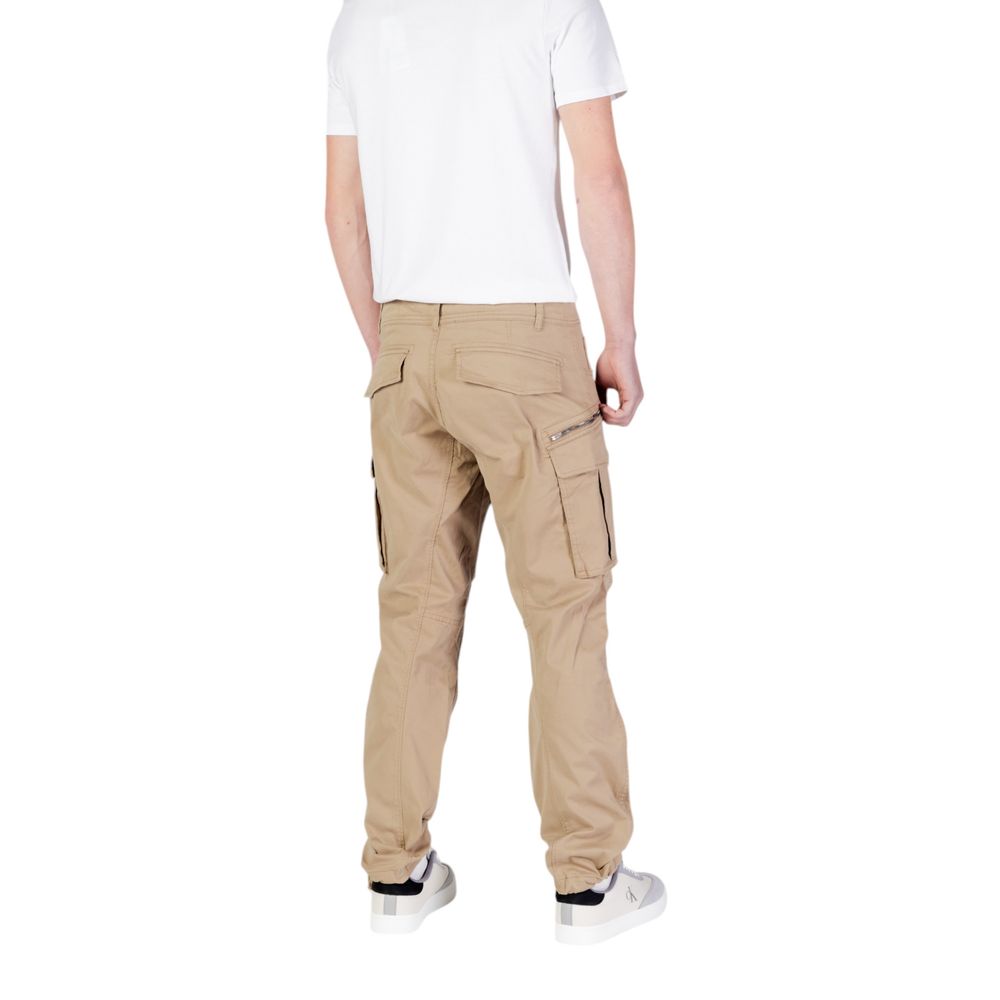 Replay Beige Cotton Relaxed Fit Jean