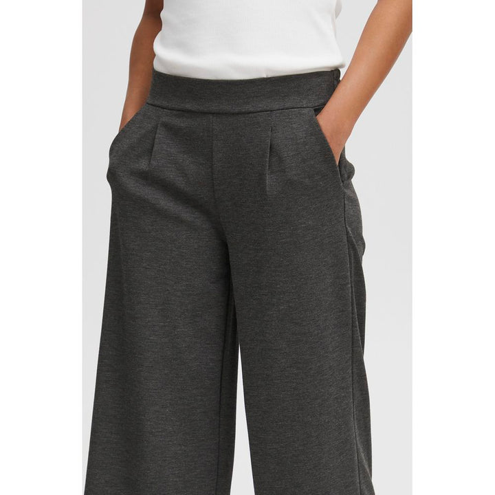 ICHI Gray Recycled Polyester Pant