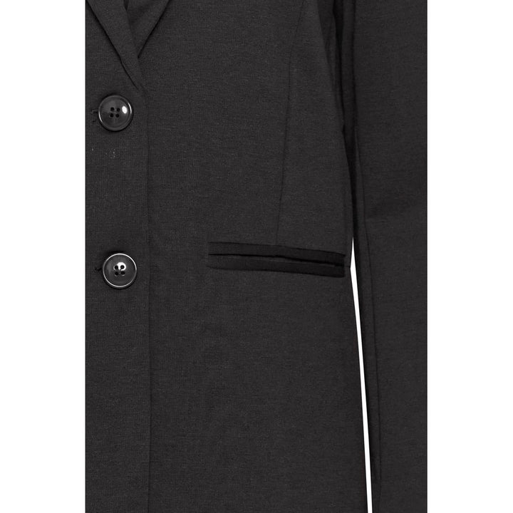 ICHI Black Recycled Polyester Blazer