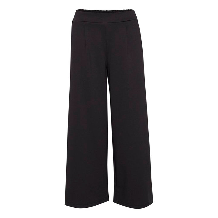 ICHI Black Recycled Polyester Pant