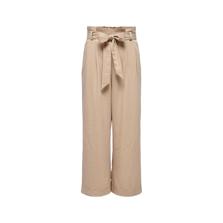 Only Beige Viscose Pant