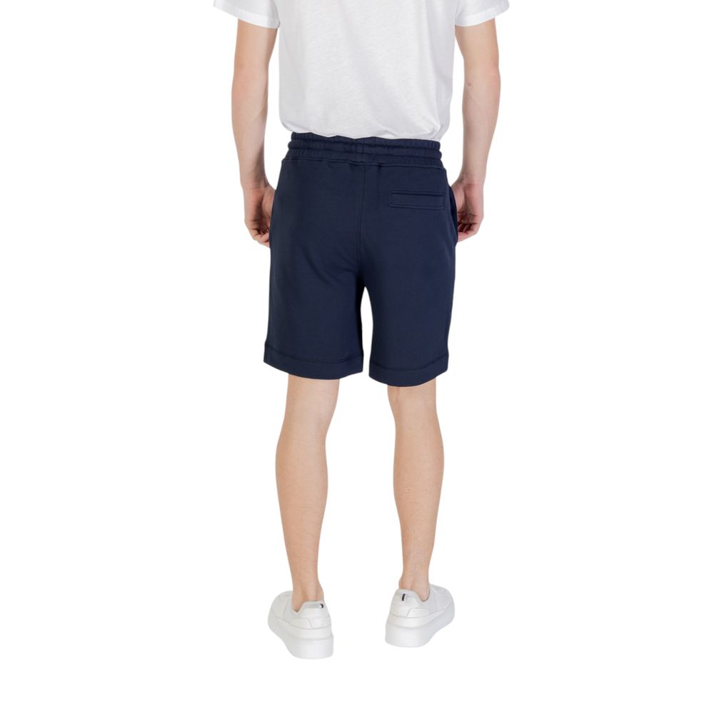 Hugo Boss Blue Cotton Bermuda