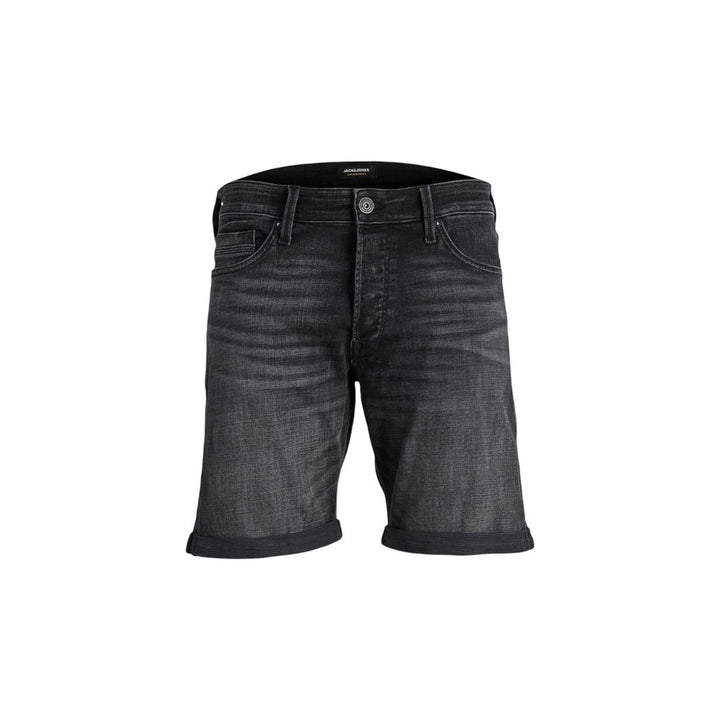 Jack Jones Black Cotton Bermuda