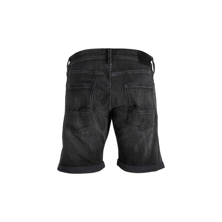 Jack Jones Black Cotton Bermuda