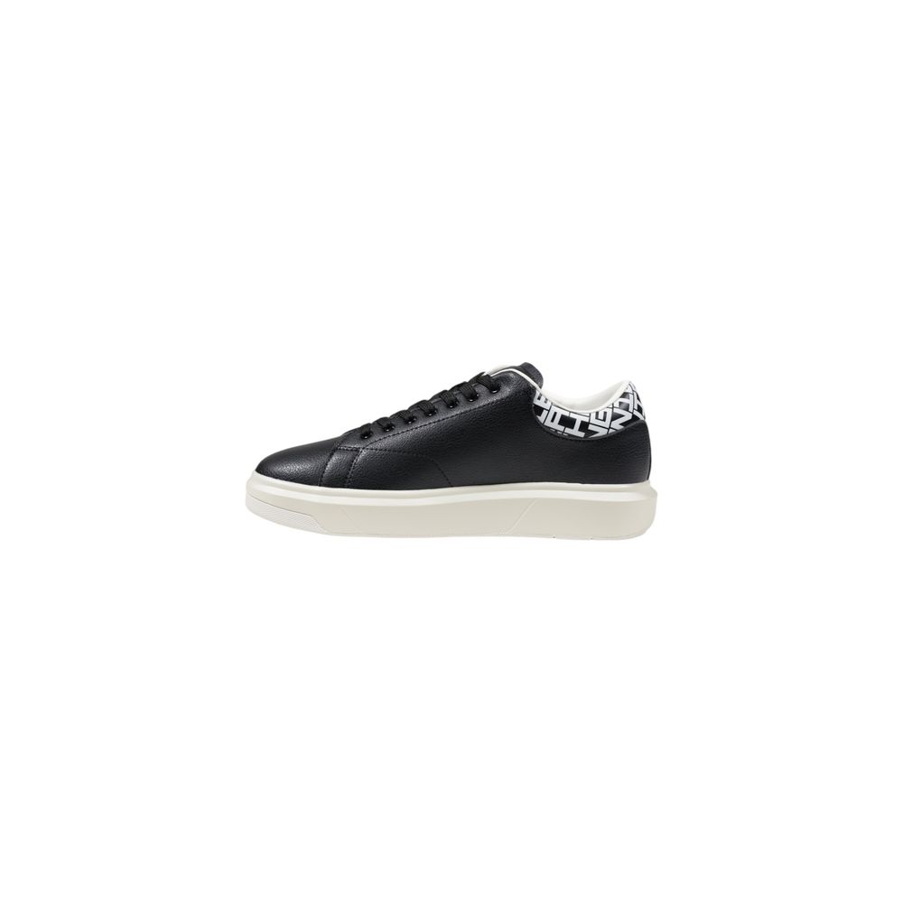 Armani Exchange Black And White Leather Sneaker