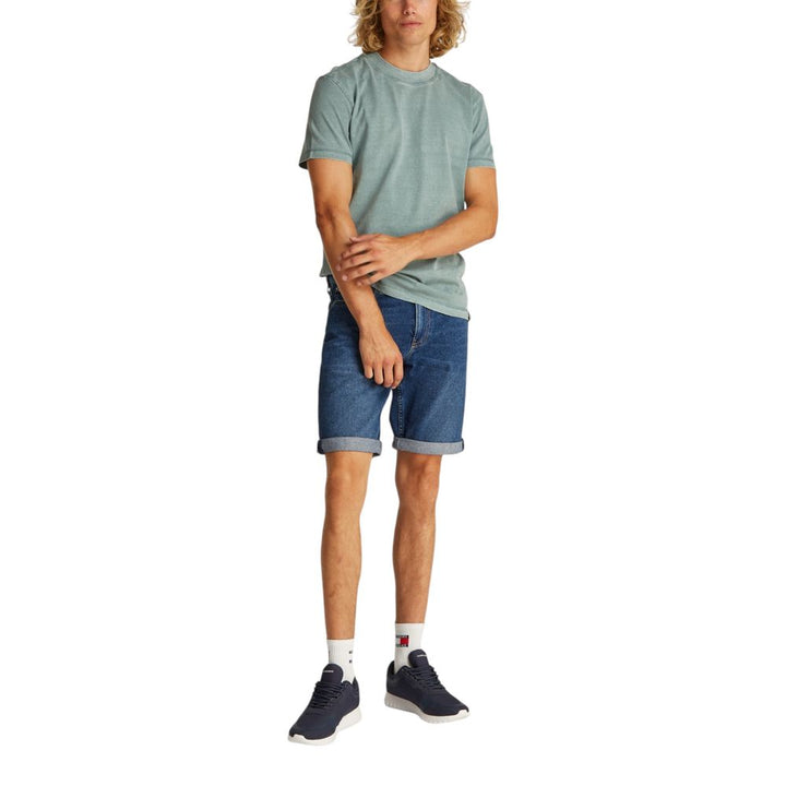 Calvin Klein Jeans Blue Cotton Bermuda