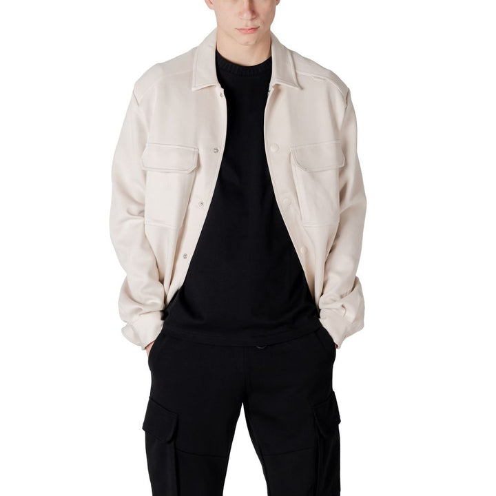 Antony Morato Cream Cotton Sweatshirt