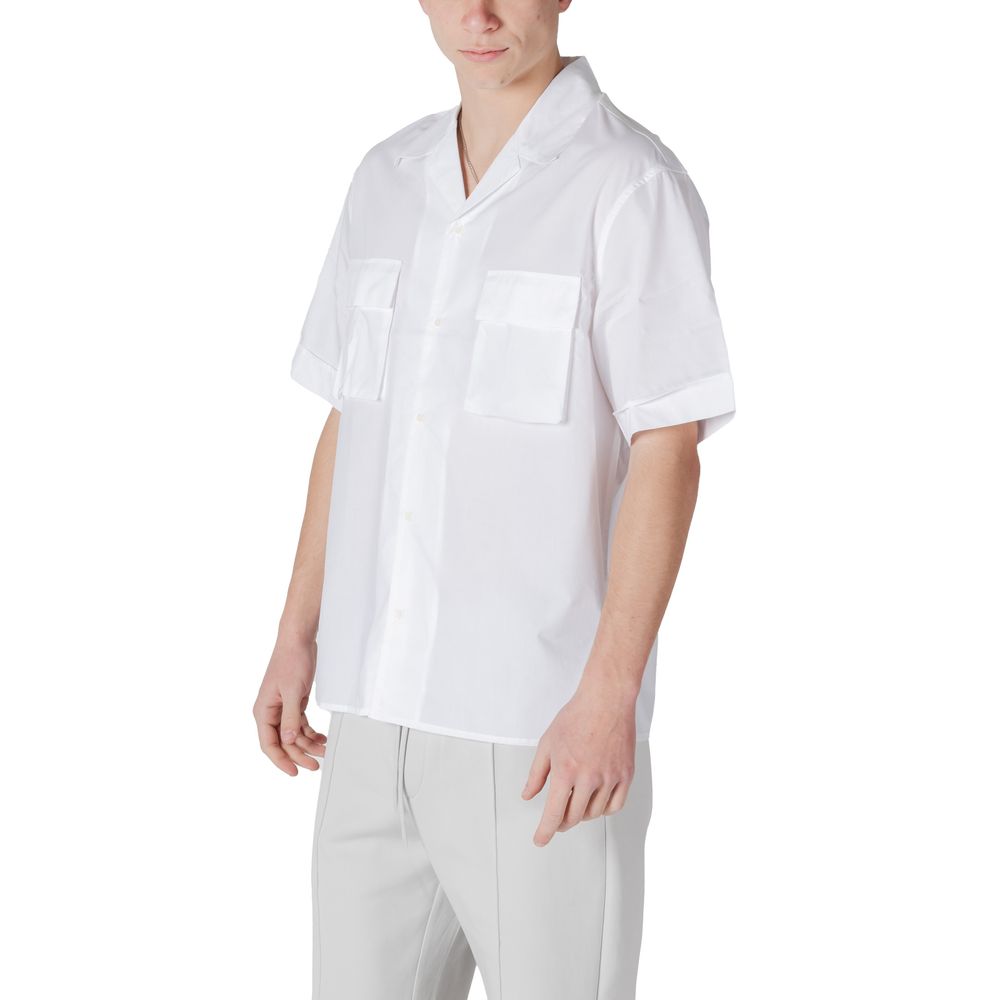 Antony Morato White Lyocell Shortsleeve