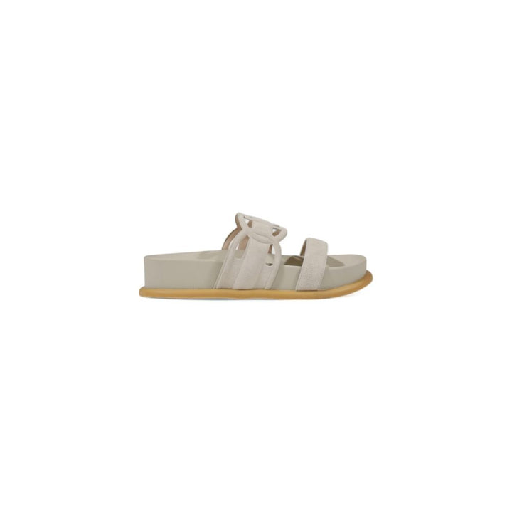 Liu Jo Gray Leather Sandal
