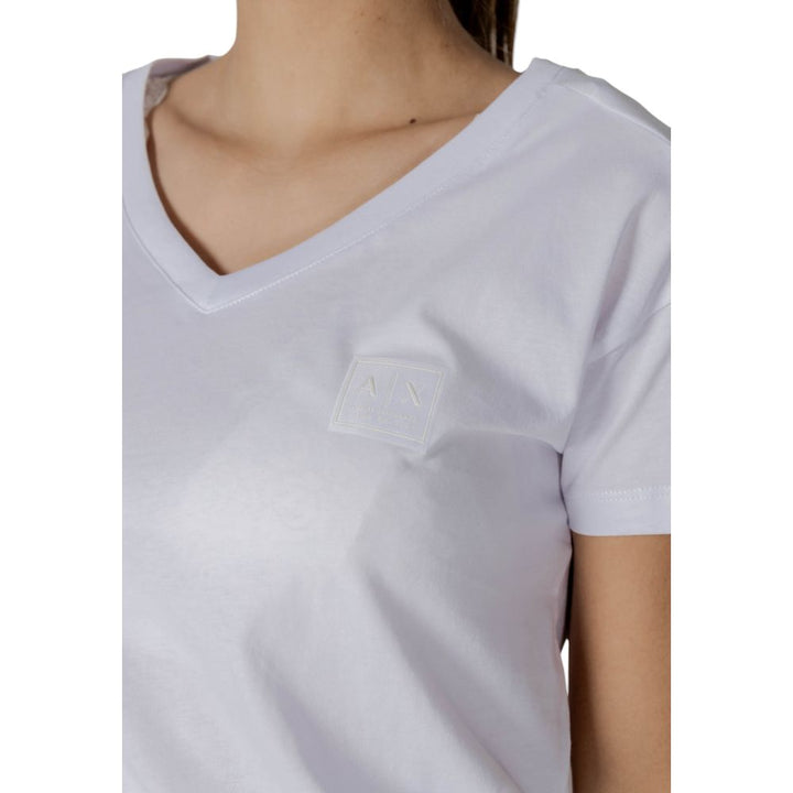 Armani Exchange White Cotton T-Shirt