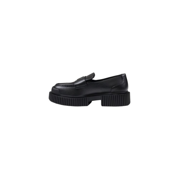 Armani Exchange Black Leather Platform