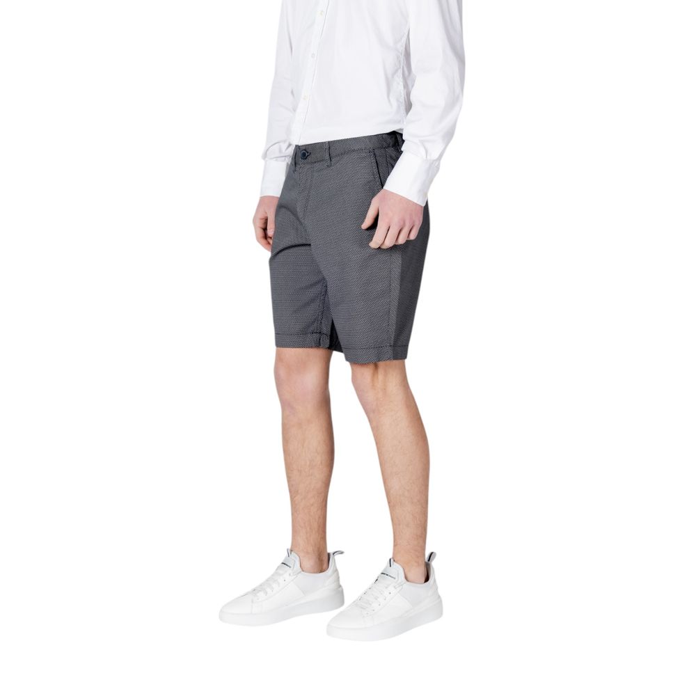 Armani Exchange Blue Cotton Short
