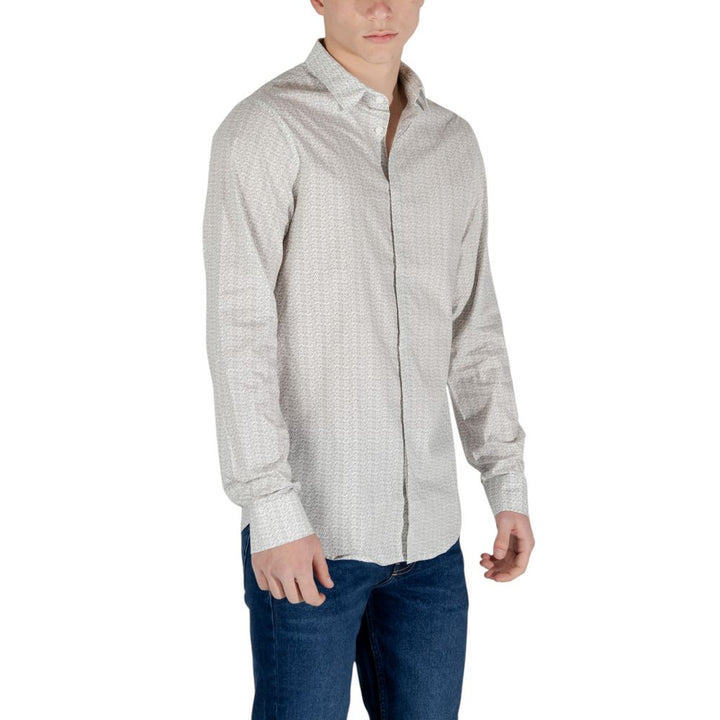 Armani Exchange Cream Cotton Shirt
