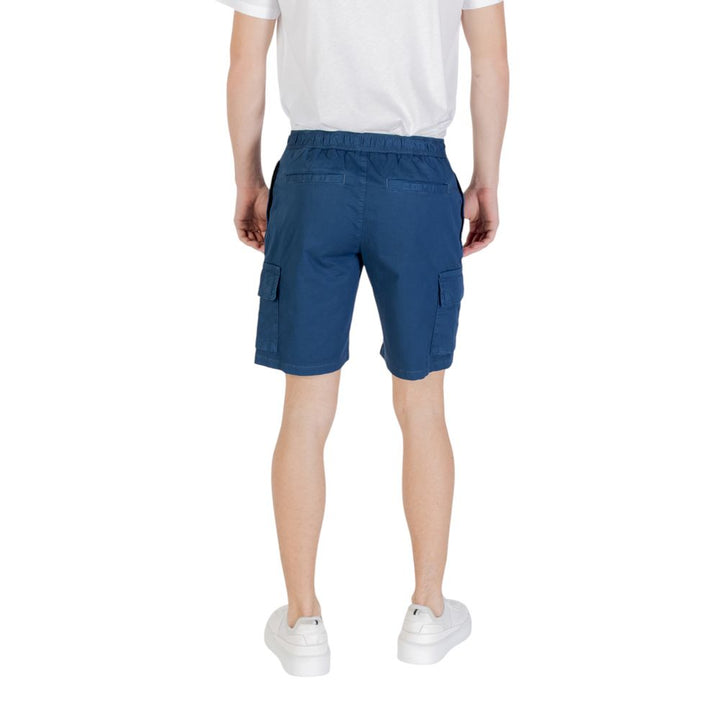 Hugo Boss Blue Cotton Bermuda