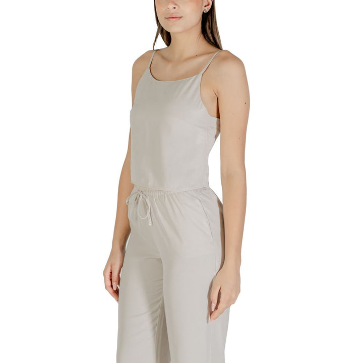 Only Beige Recycled Polyester Top