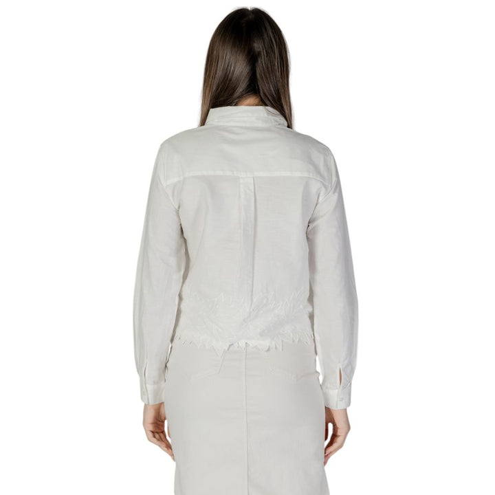 Jacqueline De Yong White Cotton Shirt