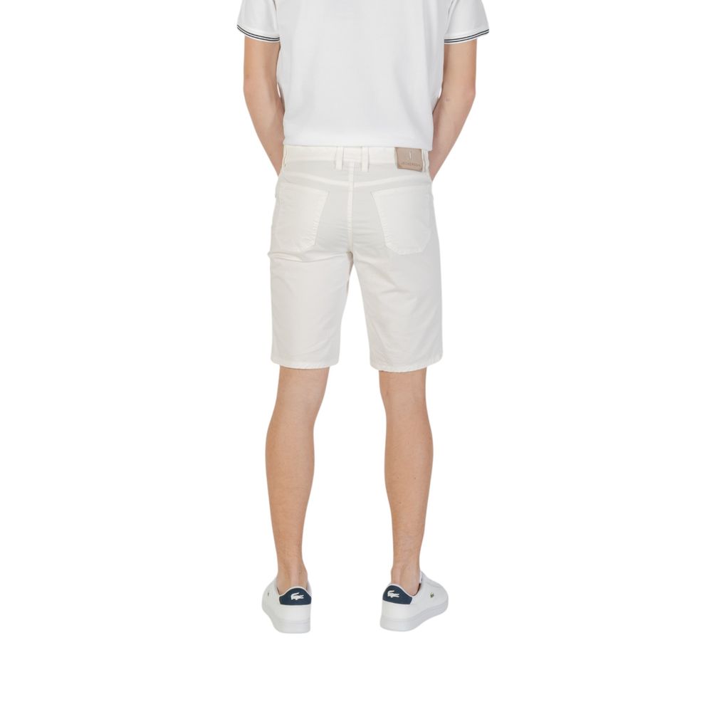 Jeckerson White Cotton Bermuda